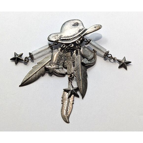 Western Style Silver Tone Button Cover - Picture 14 of 16